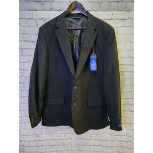 Nautica Suit Jacket Mens 44R Black Modern Fit Bi-Stretch Jacket Only